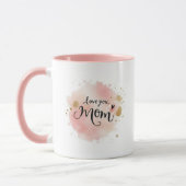 Bestes Mama-Geschenk "Liebe Sie, Mama" - Aquarells Tasse (Links)