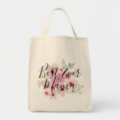 Bestes MAMA je - Blumenmütter-Tagesgeschenk zum Ge Tragetasche (Vorne)