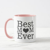 Bestes Mama-überhaupt Herz Tasse (Links)