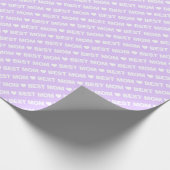 Bestes Mama-White über Lilac Wrapping Paper Geschenkpapier (Ecke)