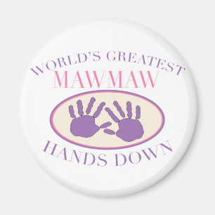 Bestes MawMaw übergibt unten T - Shirt Magnet