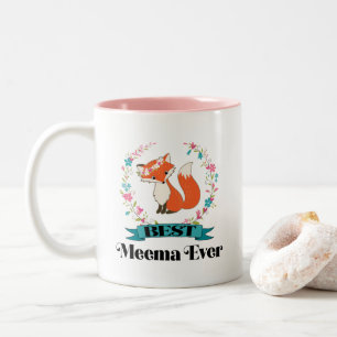 Bestes Meema je Oma-Geschenk Zweifarbige Tasse