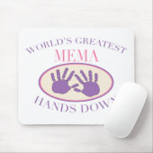Bestes MeMa übergibt unten T - Shirt Mousepad (Mit Mouse)