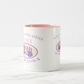 Bestes MeMa übergibt unten T - Shirt Zweifarbige Tasse (Mittel)