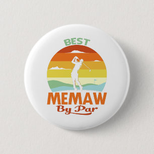 Bestes Memaw by Par Vatertag Golf Shirt Geschenk Button