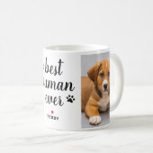 Bestes menschliches jemals Personalisiertes Dog Pe Kaffeetasse (VorderseiteRechts)