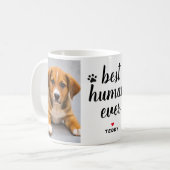 Bestes menschliches jemals Personalisiertes Dog Pe Kaffeetasse (Vorderseite Links)