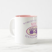 Bestes Mimi übergibt unten T - Shirt Zweifarbige Tasse (Vorderseite Links)