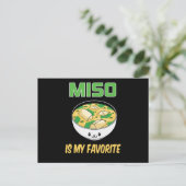 Bestes Miso Soup Lover Geschenk | Miso ist mein Fa Postkarte (Stehend Vorderseite)