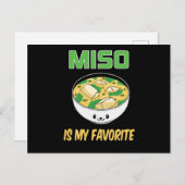 Bestes Miso Soup Lover Geschenk | Miso ist mein Fa Postkarte (Vorne/Hinten)