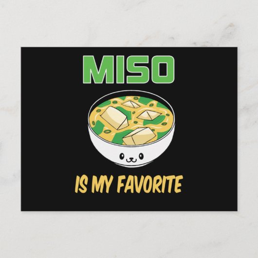 Bestes Miso Soup Lover Geschenk | Miso ist mein Fa Postkarte (Vorderseite)