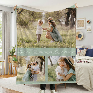 Bestes Mum-Foto Fleecedecke