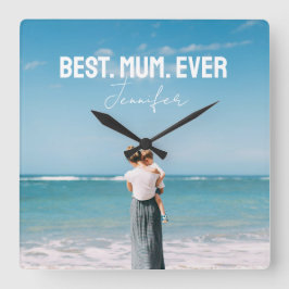 Bestes MuM-Foto je Quadratische Wanduhr