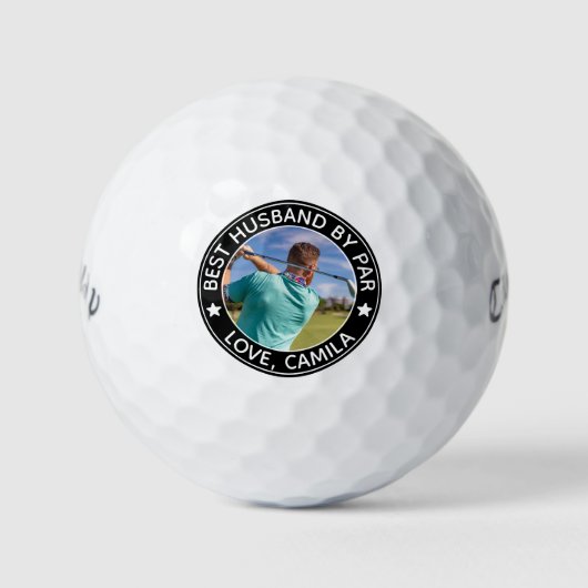 Bestes Musikband von Par, Personalisiertes Foto un Golfball (Vorderseite)