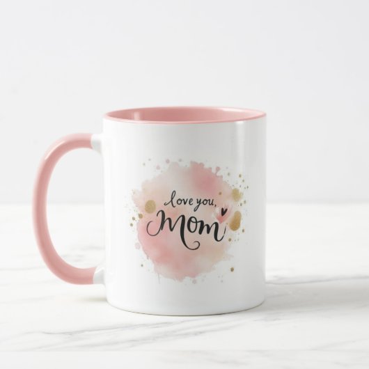 Bestes Muttergeschenk "Liebe dich, Mama" – Wasserf Tasse (Links)