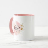 Bestes Muttergeschenk "Liebe dich, Mama" – Wasserf Tasse (Vorderseite Links)