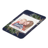 Bestes Müttertagsfloral Personalisiertes Foto Magnet (Linke Seite)