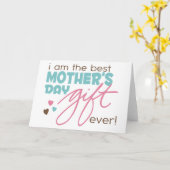 Bestes Muttertagsgeschenk je Karte (Gelbe Blume)