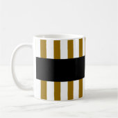 Bestes NACHBAR-überhaupt GOLD Stripes Kaffeetasse (Links)