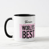 Bestes Nachbarder Name-Geschenk V22B der Welt Tasse (Links)