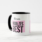 Bestes Nachbarder Name-Geschenk V22B der Welt Tasse (Vorderseite Links)