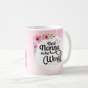 Bestes Nonna in der WeltBlumen-Tasse Kaffeetasse