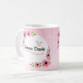 Bestes Nonna in der WeltBlumen-Tasse Kaffeetasse (Vorderseite Links)