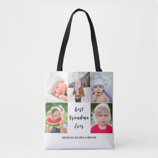 Bestes Oma 5-Foto Tasche (Vorderseite)
