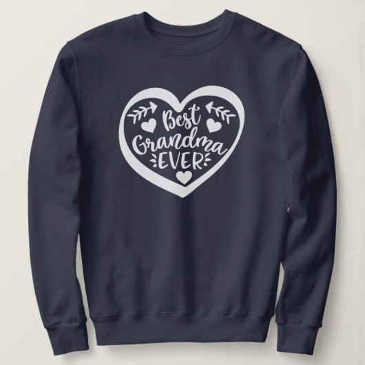 Bestes Oma-Ever-Herz-Geschenk Sweatshirt (Design vorne)