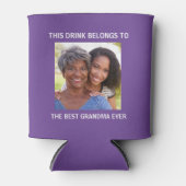 Bestes Oma Foto Lila Dosenkühler (Vorderseite)