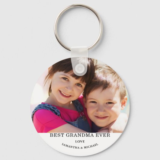 Bestes Oma-Foto Schlüsselanhänger (Vorderseite)
