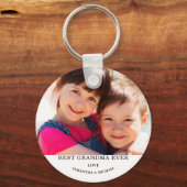 Bestes Oma-Foto Schlüsselanhänger (Vorderseite)