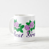 Bestes Oma für Rose Tasse (Vorderseite Links)
