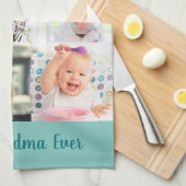 Bestes Oma je 6 Foto Mauerwerk Grün Geschirrtuch (Viertel Falte)