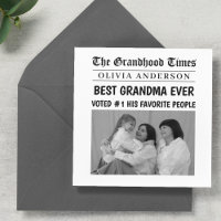 Bestes Oma je Custom Newspaper Headline Foto
