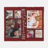 Bestes Oma-je-Foto Fleecedecke (Vorderseite (Horizontal))