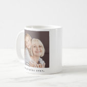 Bestes Oma je Großmutter Volles Foto Kaffeetasse (Vorderseite Links)