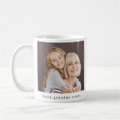 Bestes Oma je Großmutter Volles Foto Kaffeetasse (Links)