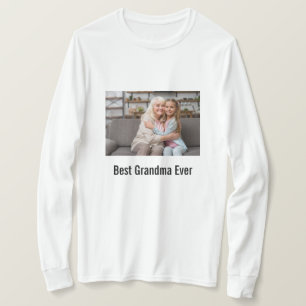 Bestes Oma je, individuelles Foto T-Shirt