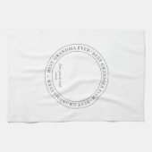 Bestes Oma je Modernes Klassisches Foto Geschirrtuch (Horizontal)