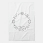 Bestes Oma je Modernes Klassisches Foto Geschirrtuch (Vertikal)