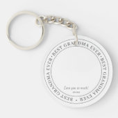 Bestes Oma je Modernes Klassisches Foto Schlüsselanhänger (Vorderseite)