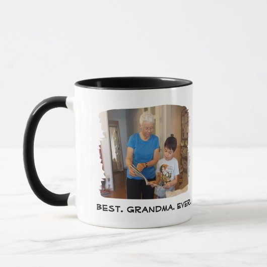 Bestes Oma je Nana Großeltern-Foto Tasse (Links)