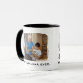 Bestes Oma je Nana Großeltern-Foto Tasse (Vorderseite Links)