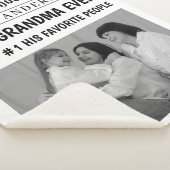 Bestes Oma je Personalisiertes Zeitungs-Foto Sherpadecke (3/4)