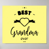 Bestes Oma je Poster (Vorne)