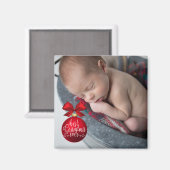 Bestes Oma je Rotes Foto Magnet (Vorderseite/Rückseite)