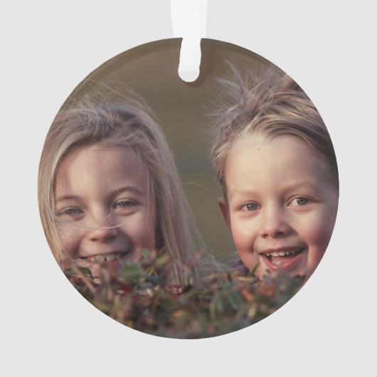 Bestes Oma-je-Script-Foto auf Back Keepake Ornament (Rückseite)