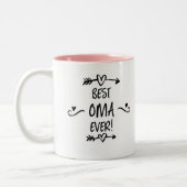 Bestes Oma je Zweifarbige Tasse (Links)