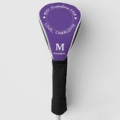 Bestes Oma-jemals-Personalisiertes Monogramm-Foto Golf Headcover (Vorderseite)